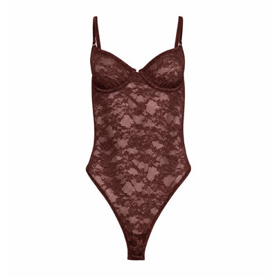Fleur Du Mal Le Stretch Underwire Bodysuit