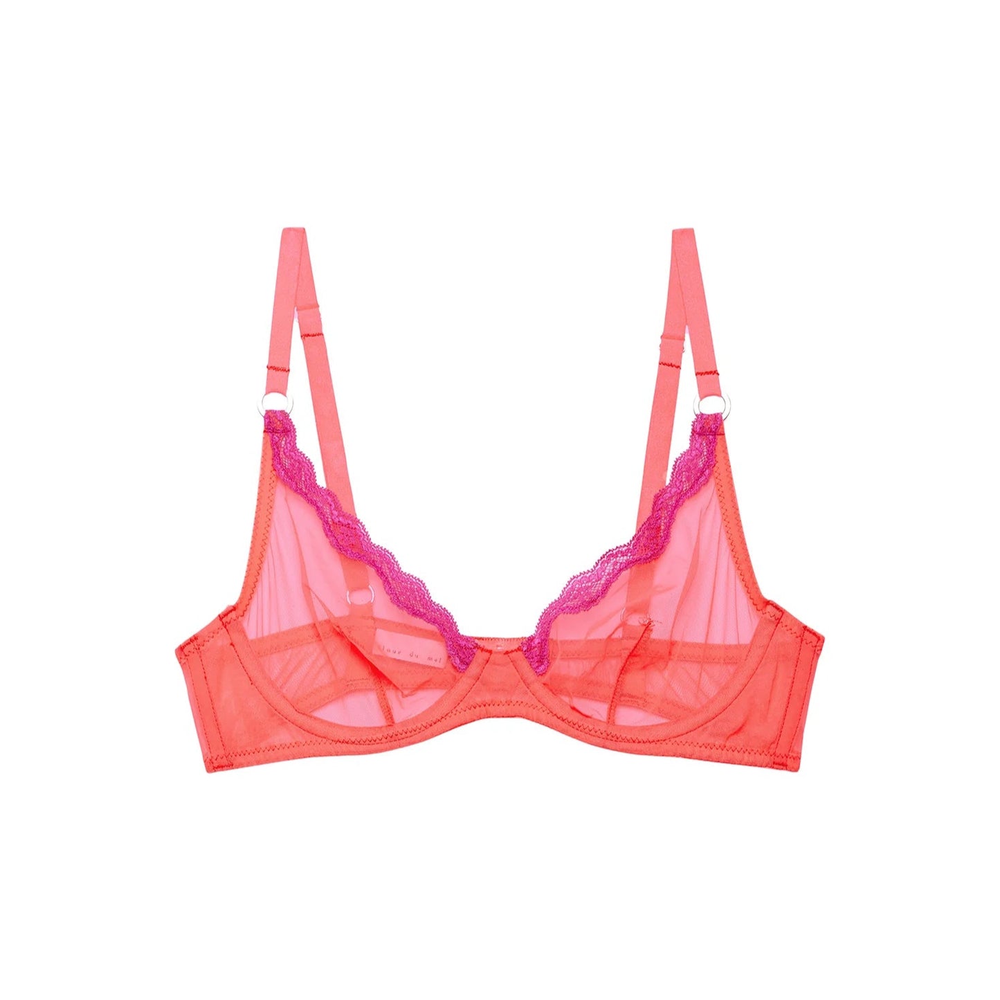 Fleur Du Mal Sheer Tulle Bra