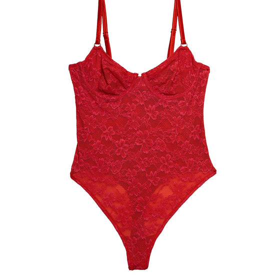 Fleur Du Mal Le Stretch Lace Bodysuit