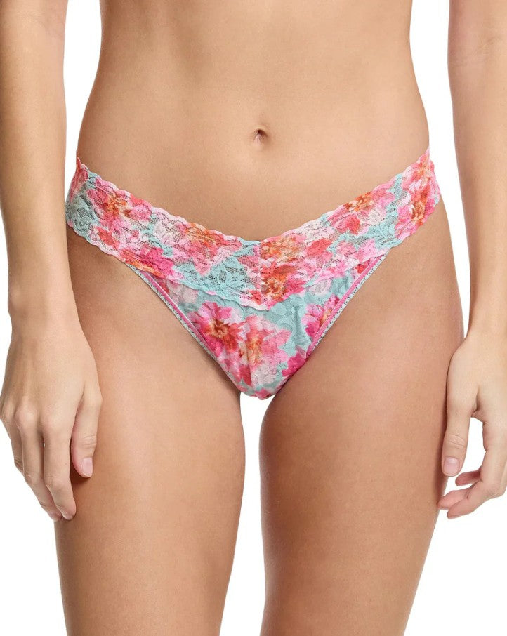 Hanky Panky Printed Signature Lace Original Rise Thong