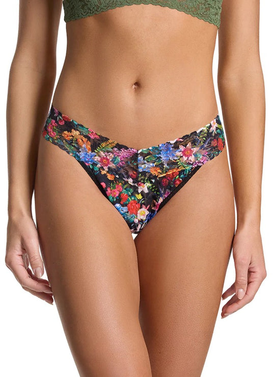 Hanky Panky Printed Signature Lace Original Rise Thong