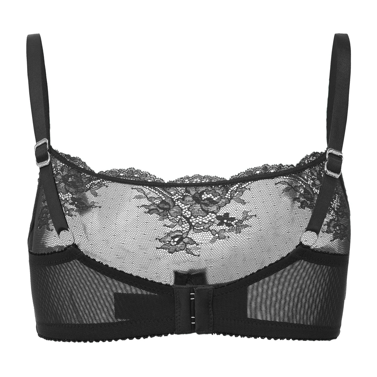 Amour d'Agnette Kim High Neck Sheer Lace Underwire