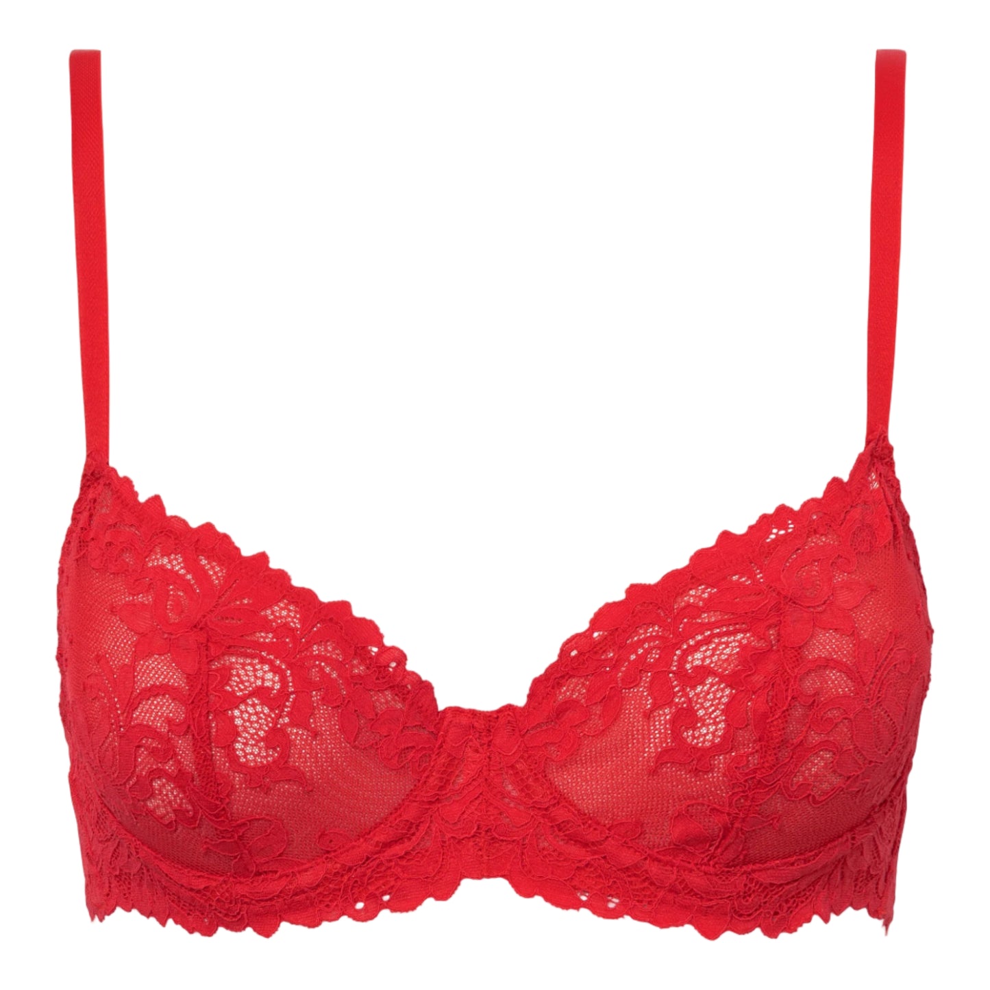 red top on white background