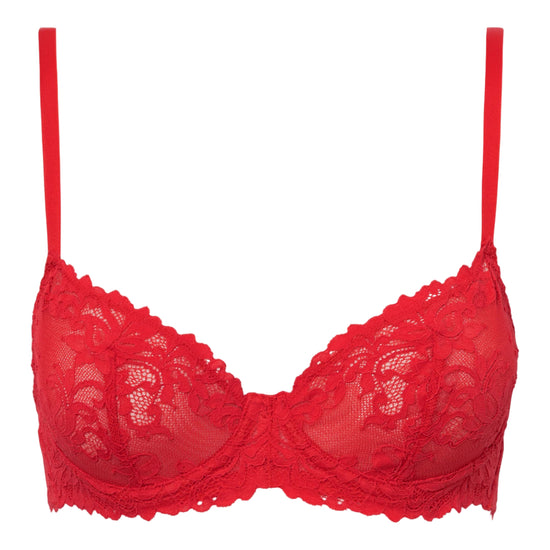 red top on white background