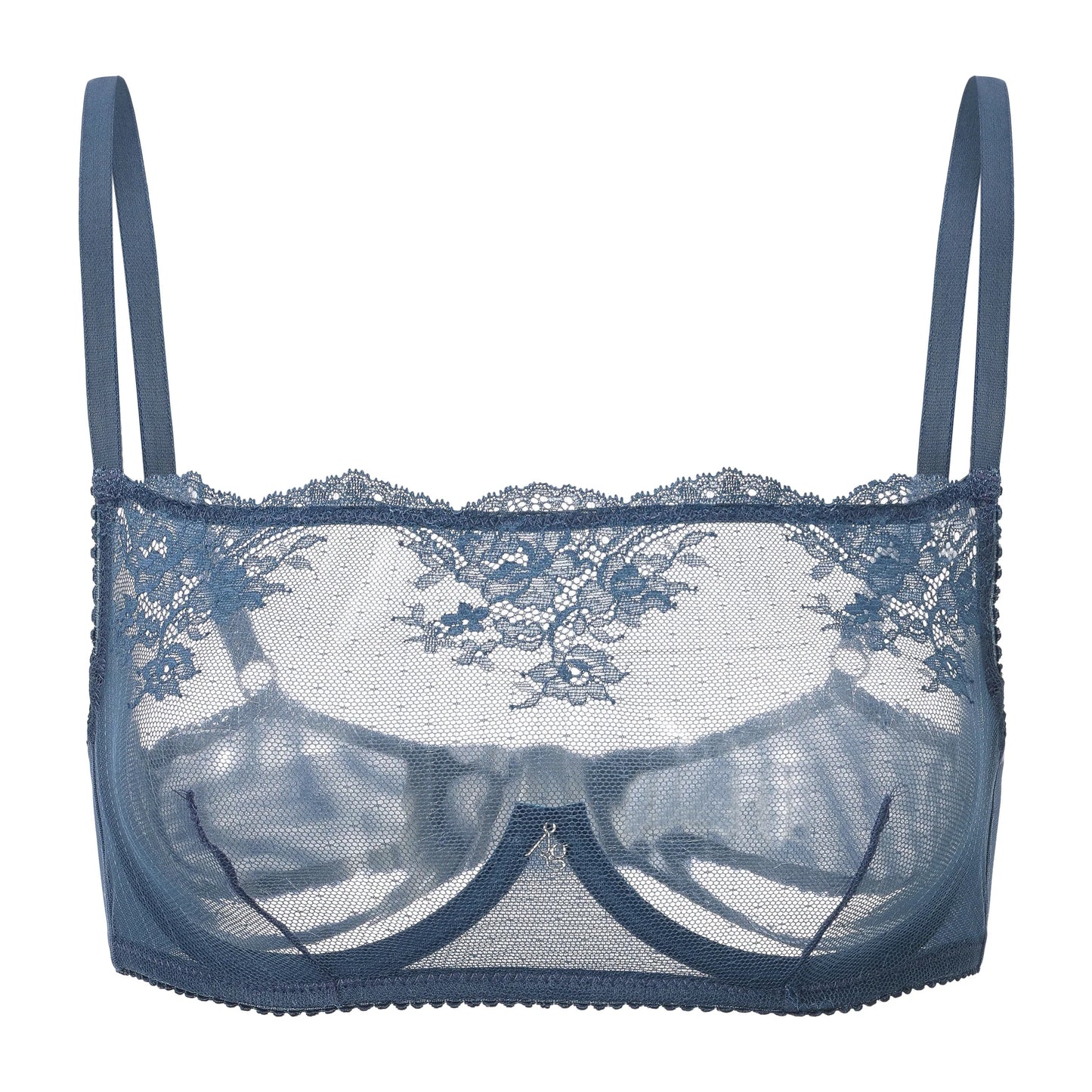 Amour d'Agnette Kim High Neck Sheer Lace Underwire
