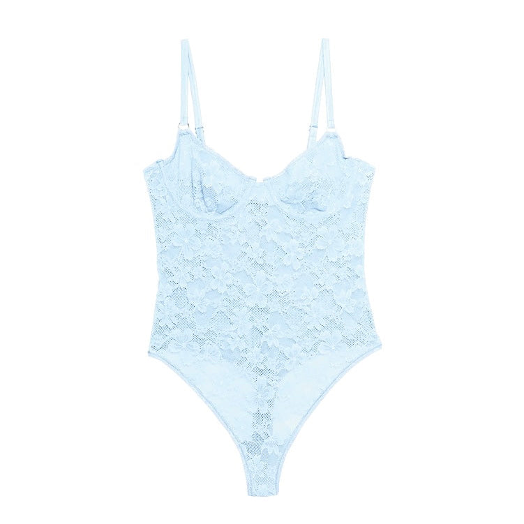 Fleur Du Mal Le Stretch Lace Bodysuit