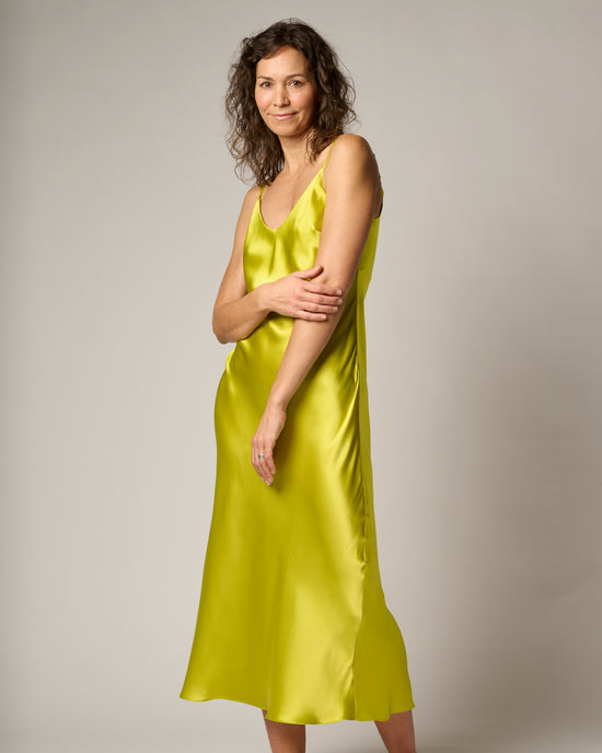 Zara yellow deals slip dress