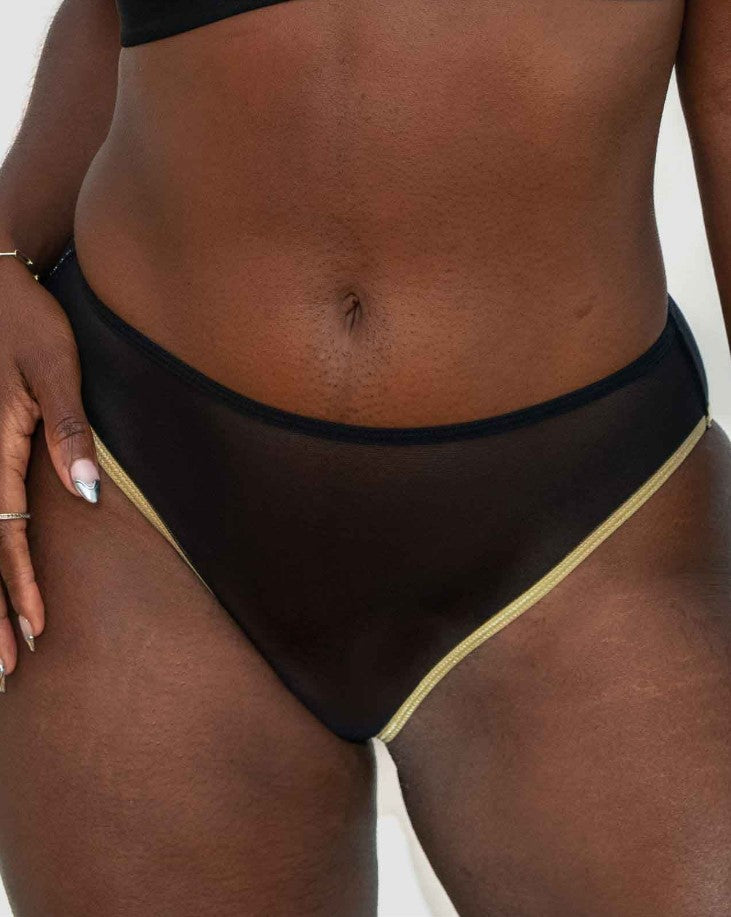 AnaOno Mesh Keyhole Brief