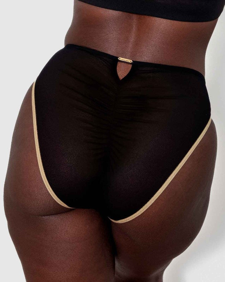 AnaOno Mesh Keyhole Brief