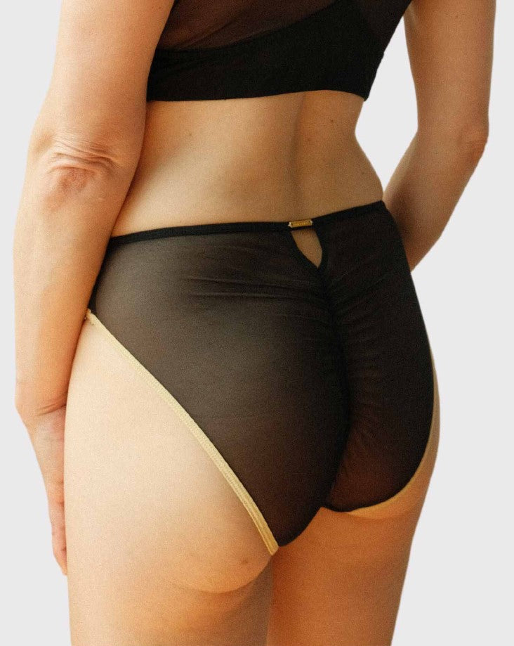 AnaOno Mesh Keyhole Brief