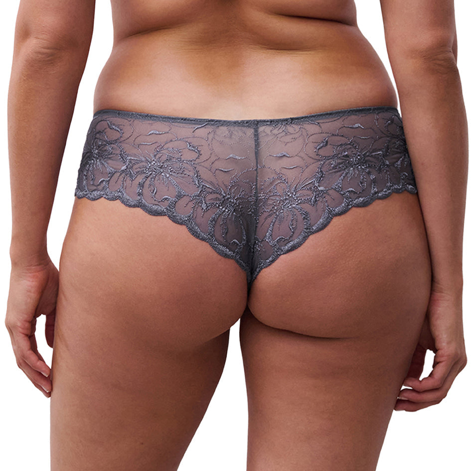 Lace bottom worn by a person on a white background