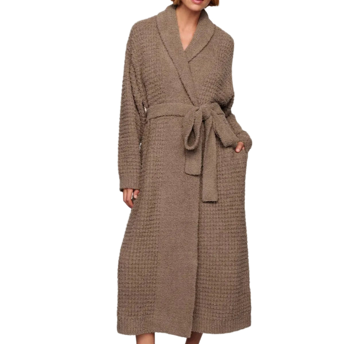 Recycled Boucle Waffle Robe