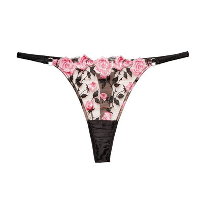 Fleur Du Mal Roses & Thorns Thong