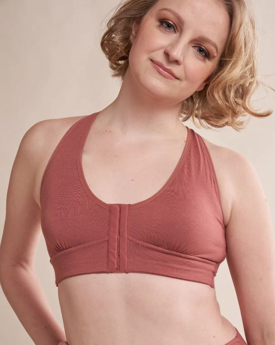 Anaono Women's Rora Pocketed Post-surgery Recovery Front Closure Bra :  Target